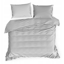 Komplet pościeli Nova 3 satyna 180x200 Srebrny