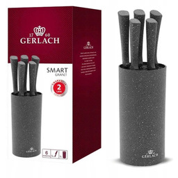 Gerlach Smart Granit Zestaw Noży w Bloku