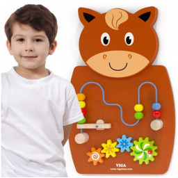 Viga Drewniana Tablica Manipulacyjna Konik Certyfikat Fsc Montessori