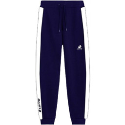 LOTTO GRANATOWE SPODNIE DRESOWE Z BIAŁYMI LAMPASAMI M