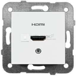 Gniazdo HDMI, kolor biały - Karre