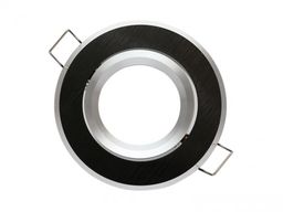 Oprawa okrągła ruchoma, aluminium - czarna szczotkowana