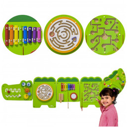 Viga Tablica Sensoryczna Manipulacyjna Krokodyl Certyfikat Fsc Montessori