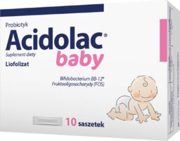 Acidolac Baby, dla niemowląt i dzieci, 10 saszetek