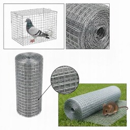 Siatka Hodowlana Zgrzewana 25 Mb Ocynkowana Stal 9,5X9,5MM