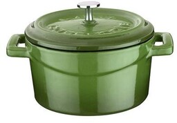 MINI GARNEK ŻELIWNY EMALIOWANY ZIELONY 350ml ø10 cm