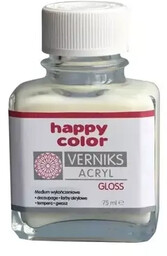 Werniks akrylowy 75ml przeźroczysty HAPPY COLOR - GDD