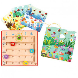 Zabawka Tooky Drewniana Gra Nauka Liczenia Zwierzątka