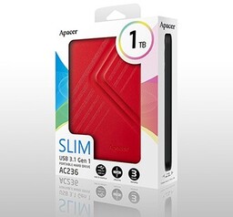 Apacer zewnętrzny dysk twardy, AC236, 2.5", USB 3.0