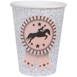Kubeczki papierowe Jazda konna - 270 ml -