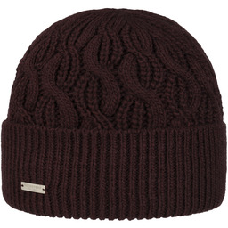 Czapka z Mankietem Landesta by Seeberger, bordowy, One