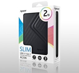Apacer zewnętrzny dysk twardy, AC236, 2.5", USB 3.0