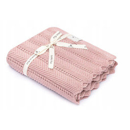 Kocyk Bambusowy 80X100 Feather Powder Pink My Memi