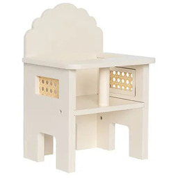 Drewniane krzesełko do karmienia dla lalek Jabadabado