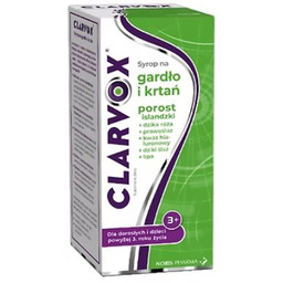 Clarvox Syrop na gardło i krtań z porostem