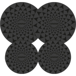 Zestaw mat do płyt indukcyjnych SCANPART 42.000.004.00 Czarny