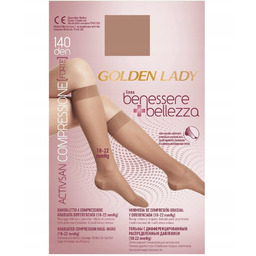 GOLDEN LADY/OMSA PODKOLANÓWKI BENESSERE 140 DEN M/L nero