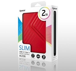 Apacer zewnętrzny dysk twardy, AC236, 2.5", USB 3.0