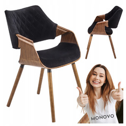 Krzesło Tapicerowane ze Sklejki Giętej do Salonu Loft