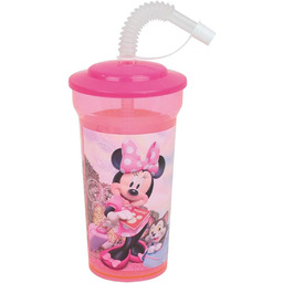 FUN HOUSE MINNIE 005771 Szklanka/kubek ze słomką