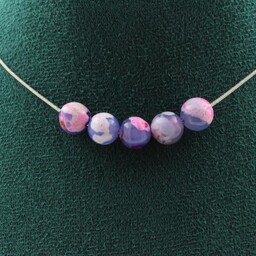 Kamienie i minerały. Naszyjnik z 5 koralikami