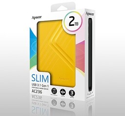 Apacer zewnętrzny dysk twardy, AC236, 2.5", USB 3.0