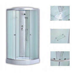 Kabina prysznicowa półokrągła zabudowana 100x100 WSH-303C