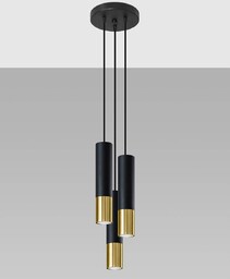 Lampa wisząca Loopez SL.0955 Sollux metalowe tuby kaskada