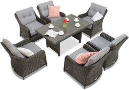 Meble ogrodowe technorattan Toledo Premium antracyt Garden Point