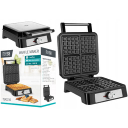 Gofrownica 4 gofry 1600W inox regulacja mocy Teesa