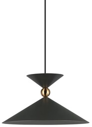 Italux Wisząca lampa Quelto PND-84432-1-GR do przedpokoju szara