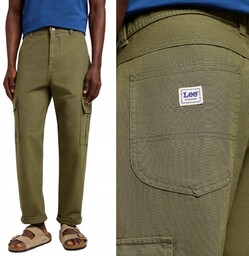 Lee CARGO PANT RELAXED Olive Green WORKWEAR LUŹNE