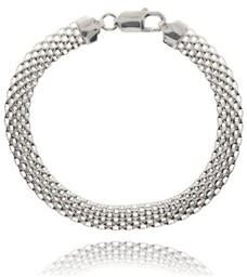 Bransoletka Srebrna Tub Ażurowy 8,00 mm pr 925