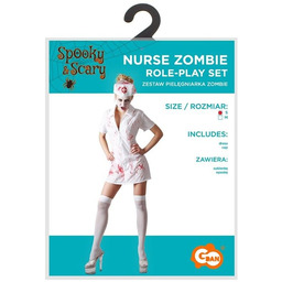 Strój dla dorosłych Pielęgniarka Zombie rozm.S
