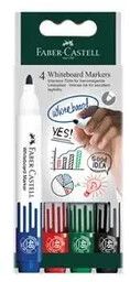 Marker do tablic suchościeralnych Faber-Castell 4 kolory