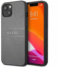 Guess GUHCP13SPSASBGR iPhone 13 mini 5,4" szary/grey Saffiano