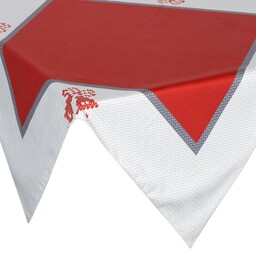 Eurofirany Obrus 85x85 Noel czerwony świąteczny