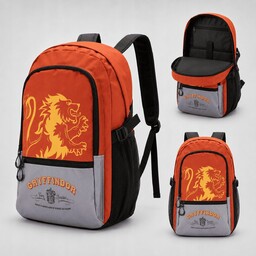 Plecak Dwukomorowy Szkolny Harry Potter Gryffindor Czerwony 31x44x18cm