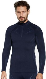 Bluza termoaktywna męska Brubeck Extreme Merino LS16100 granatowy