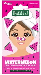 BEAUTY FORMULAS Paski na nos głęboko oczyszczające Arbuz
