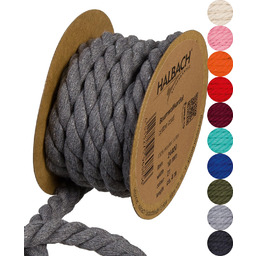 Halbach Seidenbänder Sznurek bawełniany z recyklingu, szerokość: 10
