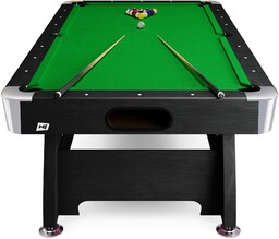Stół bilardowy spływowy Vip Extra 9 ft czarny/zielony