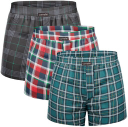 3X Bokserki męskie klasyczne luźne Comfort Cornette