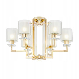 Plafon Żyrandol Lampa Sufitowa Wisząca Nowoczesna Zwis Złota