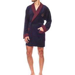 Szlafrok męski bonżurka L&L 9101 BJ granatowy