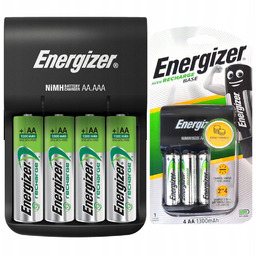 Ładowarka Do Akumulatorków Energizer +4X1300Mah Aa