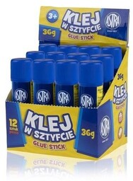 Klej w sztyfcie, 36 g, 12 sztuk