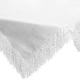 Eurofirany Obrus serweta 85x85 Jasper biała z frędzelkami