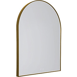 Lustro podświetlane MIRROR PÓŁOKRĄG 90x70cm ZŁOTE W0386 -