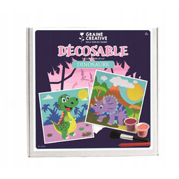 Piaskowe obrazki 30x30 cm Dinozaury